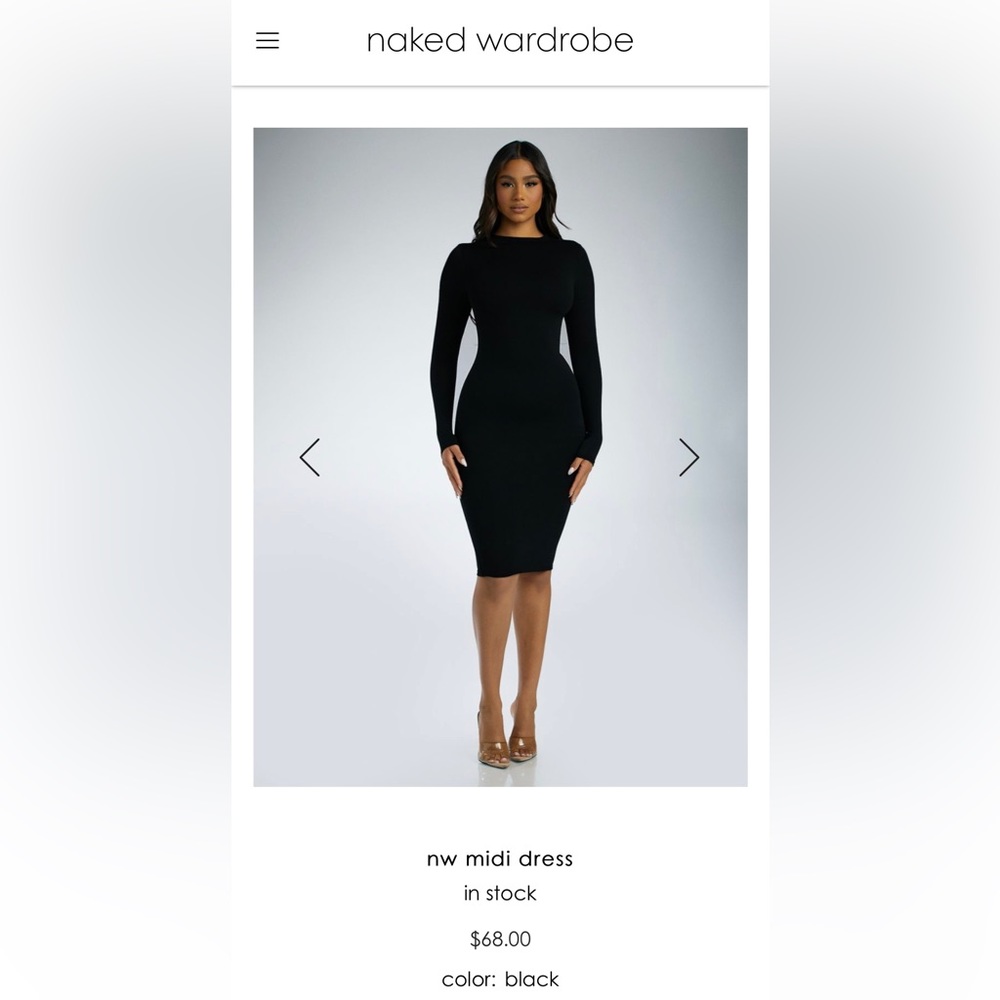 Naked Wardrobe MIDI Dress